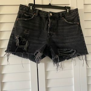 Topshop, Ashley black Jean short, size 8
